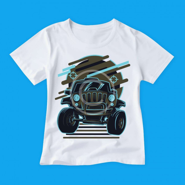 Military truck print